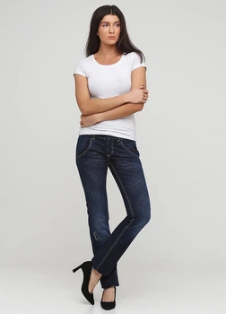 Джинсы женские PINKO 28 тёмно-синие (11D102Z650 G57-28)