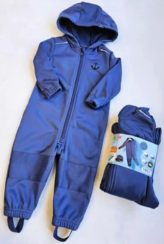 Софтшел комбинезон на флисе Lupilu 74-80 см водонепроницаемый Softshell 006783