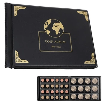Альбом для монет 300 кишень. Органайзер для колекції монет Coin Collection Book