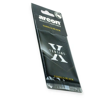 Освежитель воздуха ароматизатор на зеркало сухой areon лист х premium vanilla black
