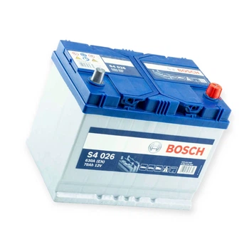 Аккумулятор BOSCH 70Ач 630А S4 ASIA (D26) (0) правый плюс (2 года гарантии)
