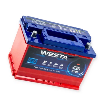Акумулятор Westa 78Аг 750A EFB (Start-Stop) (L3) (0) Євро правий плюс