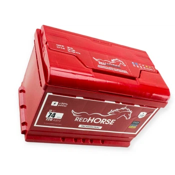 Аккумулятор Red Horse 74Ач 720А professional (L3) (0) Евро правый плюс