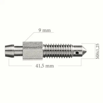 Штуцер прокачки тормозов WP 0010 (M8x1,25 L=41,5 mm)