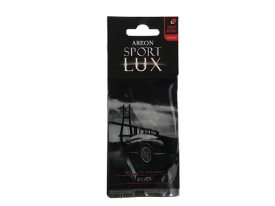 Освежитель воздуха ароматизатор на зеркало сухой Лист Sport LUX Silver AREON