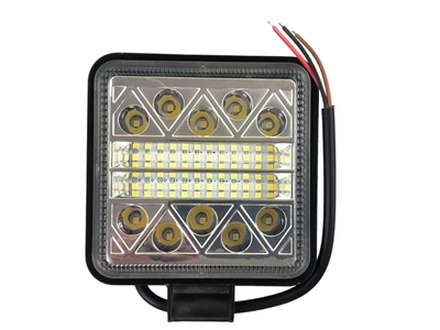Фара светодиодная (24+10 led, дополнительная, квадратная, с креплением)