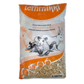 Наполнитель гигиенический кукурузный LEMMIKKI для грызунов 3 л (900г)