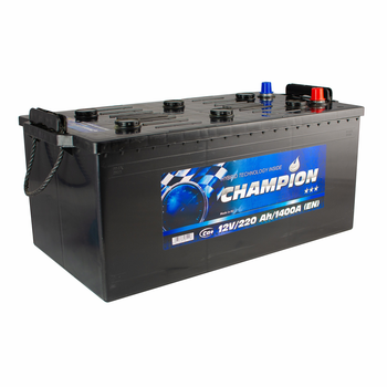 Аккумулятор Champion Black 220 Ah/12V Euro (3)