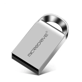 USB мини-флешка металлическая 64GB Microdrive Серый