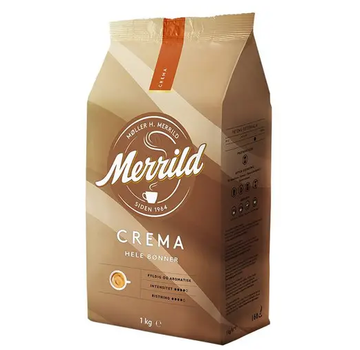 Кофе в зернах Merrild Cremа упаковка вес 1 кг