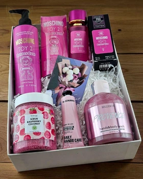 Подарунковий набір косметики No Brand в стилі Moschino Toy 2 Bubble Gum 6 в 1 ver.03