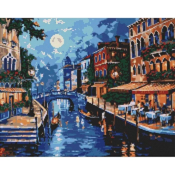Алмазная мозаика по номерам Идейка Романтика Италии, 40x50 см (AMO8048)