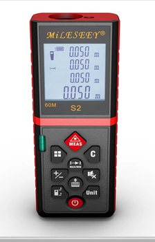 Рулетка лазерная дальномер мультиметр MileSeey S2 40 м