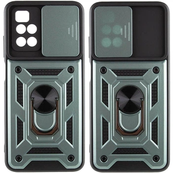 Чехол Epik Camshield Serge Ring ударопрочный для Xiaomi Redmi 10 Зеленый