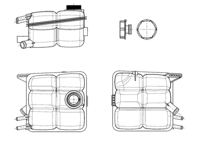 Бачок охлаждающей жидкости NRF 454015 NRF (454015)