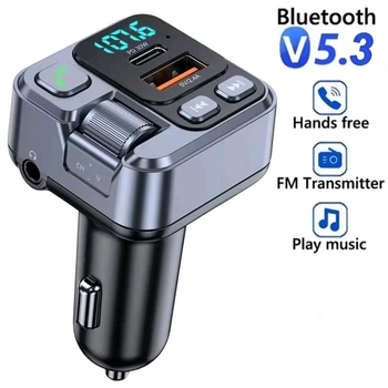 Автомобільний FM-трансмітер та зарядний пристрій Multifunction Wireless HM101 Bluetooth 5.3 USB Type C