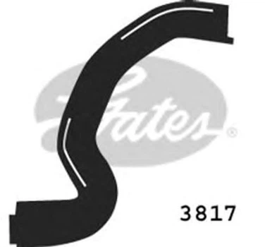 Патрубок радіатора Gates (3817)
