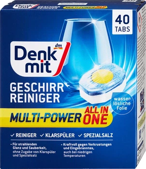 Таблетки для посудомоечной машины Denkmit Multi-Power 12 in1 40шт
