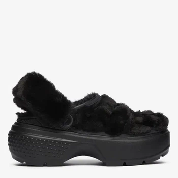 Жіночі крокси утеплені Crocs Stomp Lined Quilted Clog Blk 208938-001 41-42 (M8/W10) 26 см Чорні (196265482290)