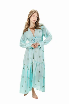 Халат пляжный женский Felisiya Lingerie 98-902в One size (S-L) Бирюзовый