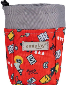 Torebka na przysmaki Amiplay Amik Travel Dog Pomarańczowa (5907563310100)