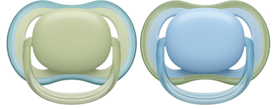 Smoczek Philips Avent Ultra Air 0-6 m SCF085/21 Niebieski/Zielony 2 szt (8720689016117)