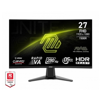 Монитор MSI 27" MAG 276CXF 2x HDMI, DP, Audio, VA, 280Hz, 0.5ms, sRGB 102%, CURVED, AdaptiveSync