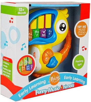 Піаніно-органчик Lean Toys Do Re Mi Папуга Жовтий 4065 (5907625580564)
