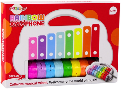 Ксилофон райдужний Lean Toys Кольоровий 19148 (5905991015055)