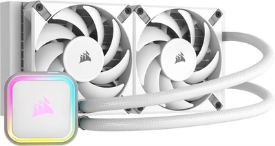 Система водяного охлаждения Corsair iCUE H100i RGB Elite Liquid CPU Cooler White (478644)