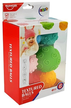 Сенсорні кульки LEAN Toys 6 шт 7157 (5904665996171)