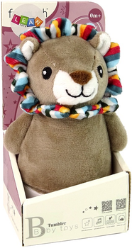 Іграшка LEAN Toys Лев зі світлом і музикою коричневий 13865 (5905515359290)