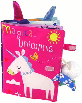 Miękka książka z zabawkami dla niemowląt LEAN Toys Jednorożec Kolorowa 15585 (5905679071182)