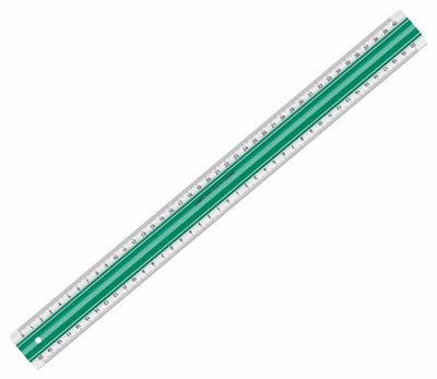 Linijka szkolna Linex S40M 40 cm Green (5701221087522)