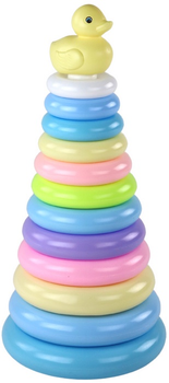 Piramidka z układankami LEAN Toys Kaczuszka 17539 (5905991003885)