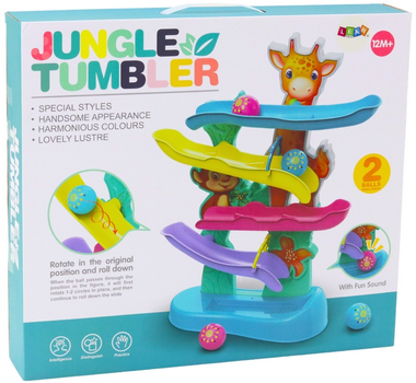 Tor LEAN Toys Żyrafa i Małpka z dźwiękami Kolorowy 17697 (5905991005476)