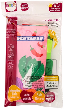Książeczka miękka edukacyjna LEAN Toys Warzywa szeleszcząca i piszcząca Kolorowa 18063 (5905991014386)