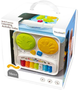 Kostka wielofunkcyjna edukacyjna dla maluchów LEAN Toys z dźwiękami i światłami 22641 (5905991049906)