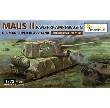 Збірна модель 1/72 Німецький надважкий танк Panzerkampfwagen Maus II Vespid Models VS720006