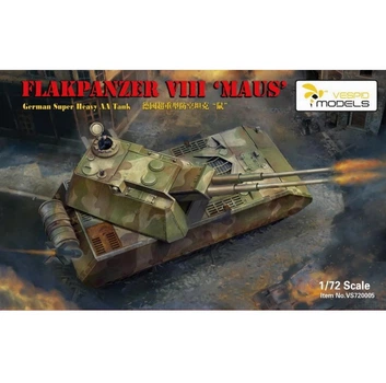 Збірна модель 1/72 Німецький надважкий зенітний танк Flakpanzer VIII Maus Vespid Models VS720005