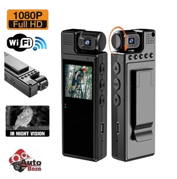 Мини цифровая боди камера 1080P VRIG WiFi нательная камера ночного видение с приложением 1200 mAh