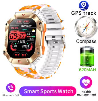 Смарт часы GEJIAN KR80 с GPS, 650 mAh