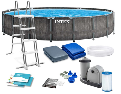 Басейн каркасний Intex Grey 549х122 см (26744)
