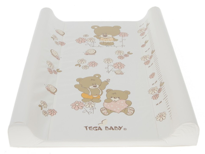 Коврик для пеленания Tega Baby ПВХ бежевый 70x50 см с мягкой поверхностью