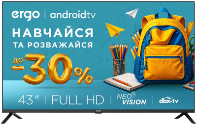 Телевизор Ergo 43" 43GFS6500