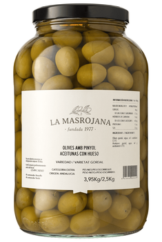 Оливки La Masrojana Гордаль с косточкой 3.95 кг (8420642000442)