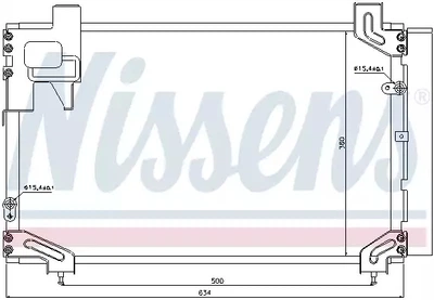 Радиатор, конденсор кондиционера TOYOTA COROLLA, NISSENS (940020)