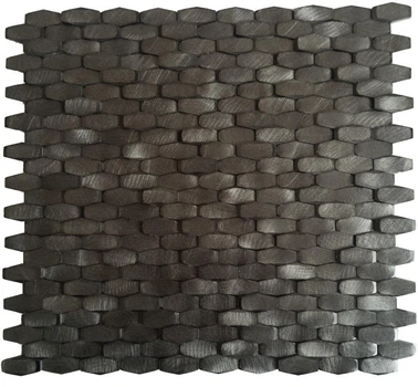 Мозаика Dune 188766 Halley Gunmetal 28.4*30 серая металлическая