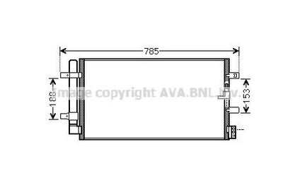 Радиатор кондиционера Ava (AIA5360D)