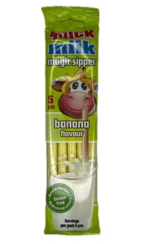 Трубочки для молока Quick Milk со вкусом банана 5*6 г